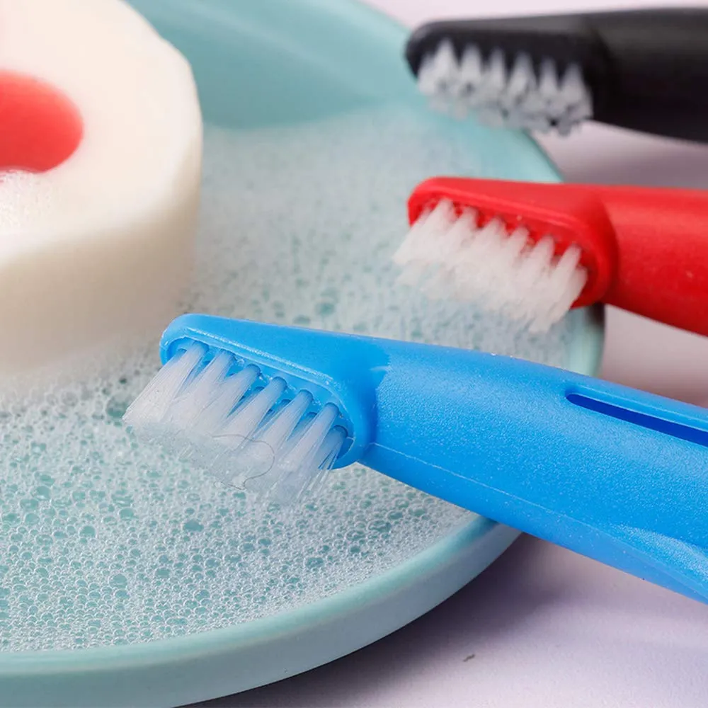 10Pcs Pet Finger Toothbrushes Soft Pet Toothbrushes Pet Tooth Cleaners Dog Dental Brushes Pet Toothbrushes Set with Curved Handle for Dog Cat
