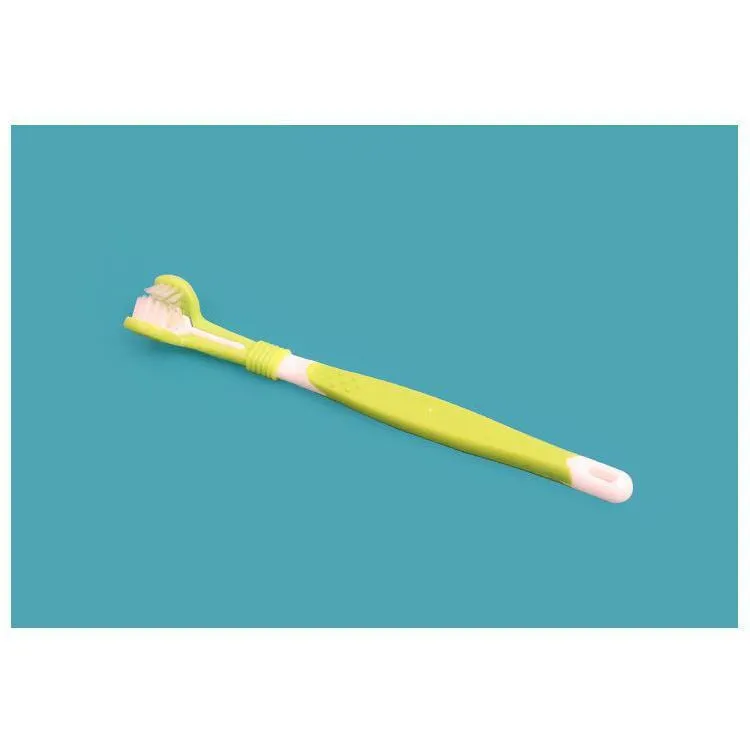 5 Pcs Three Sided Pet Toothbrush