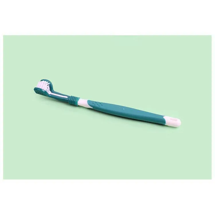 5 Pcs Three Sided Pet Toothbrush