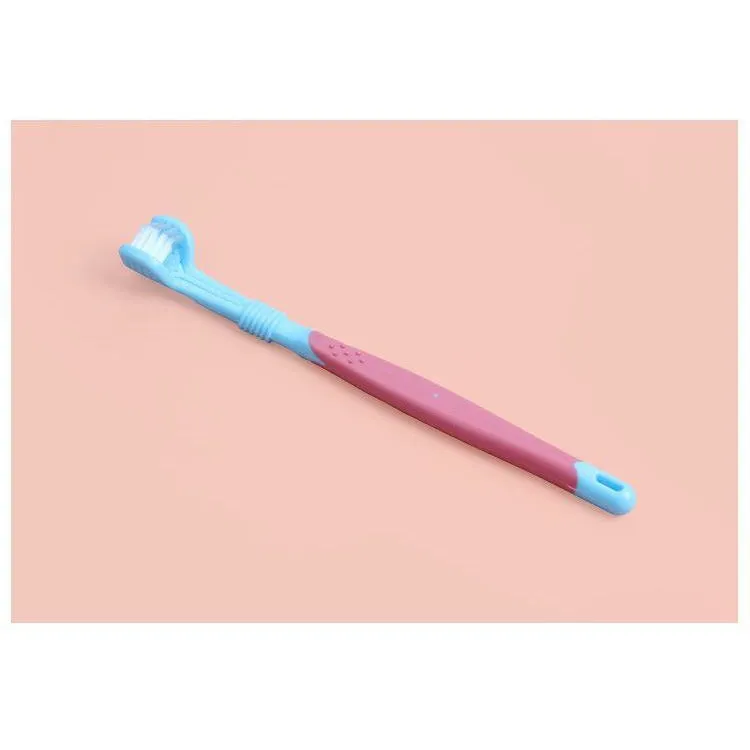 5 Pcs Three Sided Pet Toothbrush