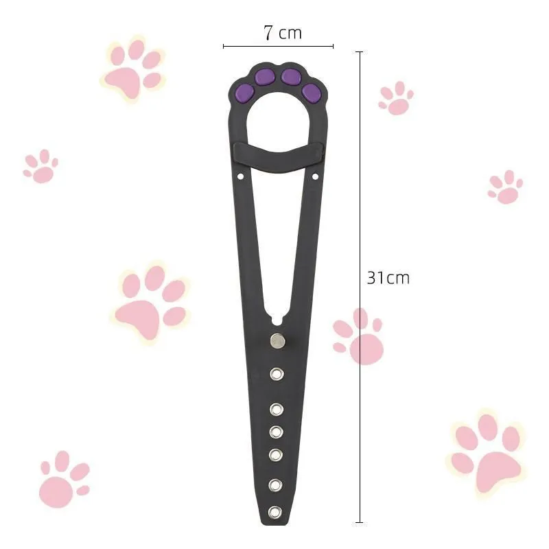 Adjustable No-Tool Cat Door Holder Lets Cats In and Keeps Dogs Out of Litter and Food Areas
