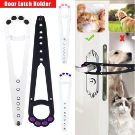 Adjustable No-Tool Cat Door Holder Lets Cats In and Keeps Dogs Out of Litter and Food Areas