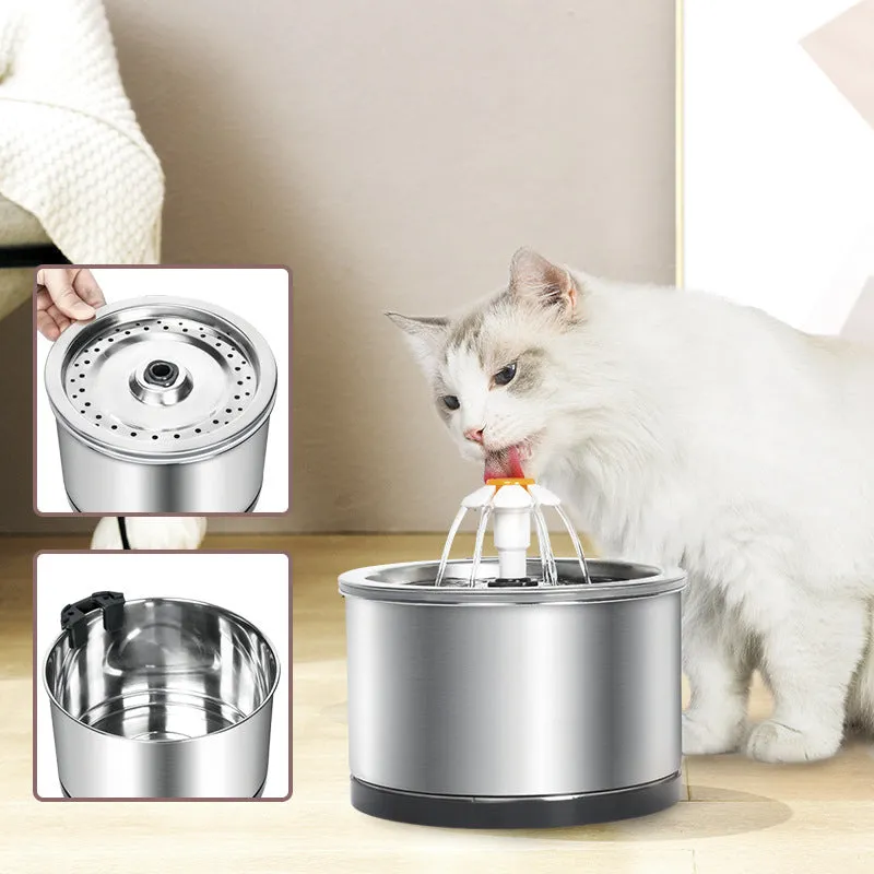 Automatic Stainless Sleel Water Fountain 2.5L /84.5 oz