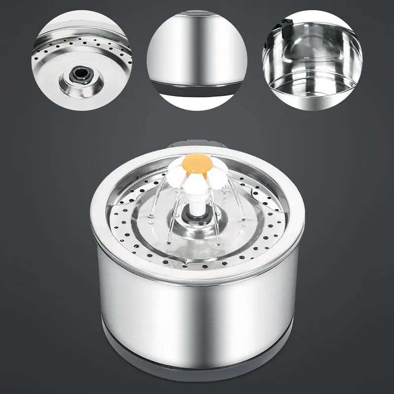 Automatic Stainless Sleel Water Fountain 2.5L /84.5 oz
