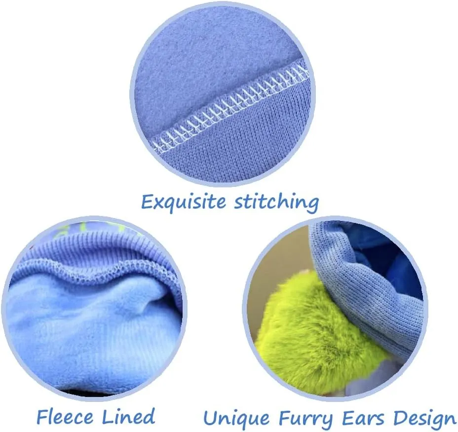 Blue Dog Hoodie Plaid Shirts- Puppy Sweatshirts for Small Dogs Boy Girl, Winter Dog Hoodie for Small Medium Large Dogs & Cats(Medium)