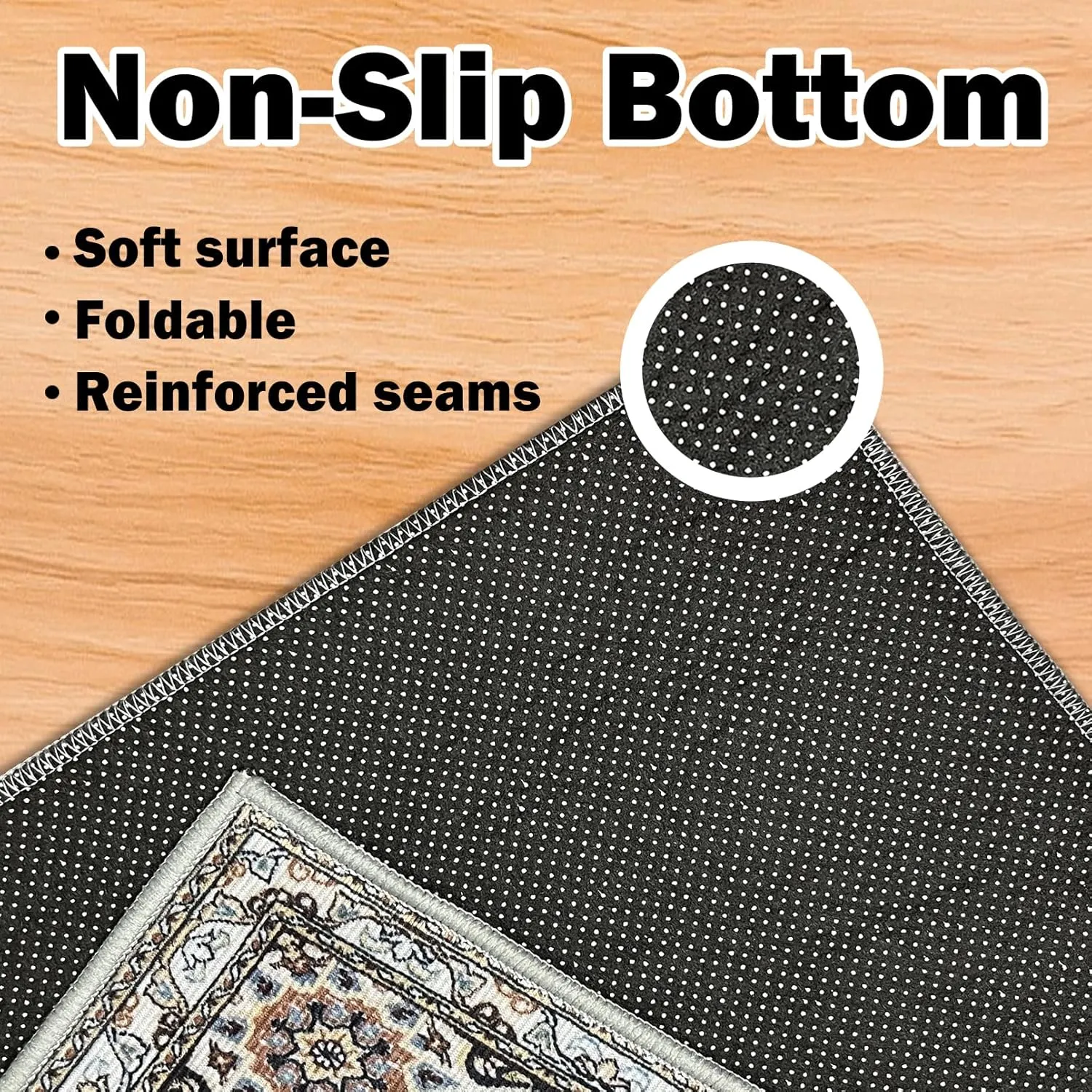 BNOSDM 79x55In Extra Large Dog Playpen Mat Washable Rabbit Cage Liner Reusable Puppy Floor Protector Rug, Non-Slip Pet Pads Mats Under Dog Rabbit Fence, Crate and Kennel
