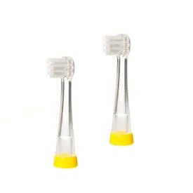 Brush Baby Baby Sonic Replacement Brush Heads 0 18Mths (Pack Of 2) Clear Age Newborn & Above