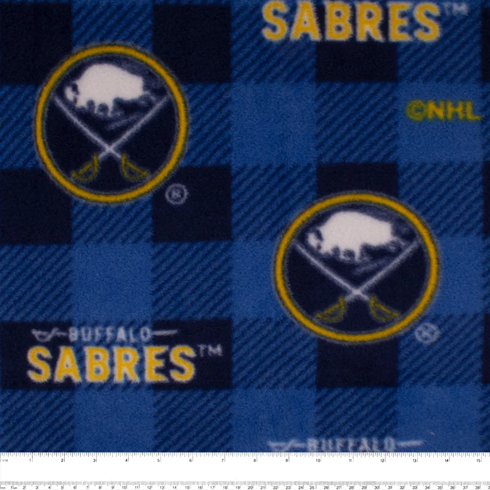 Buffalo Sabres - NHL Fleece Print - Buffalo plaid - Blue