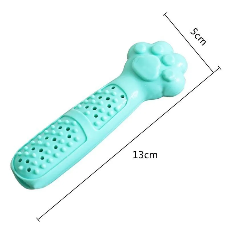 Cat Catnip Toothbrush Toy Interactive Chewing Brush Stick