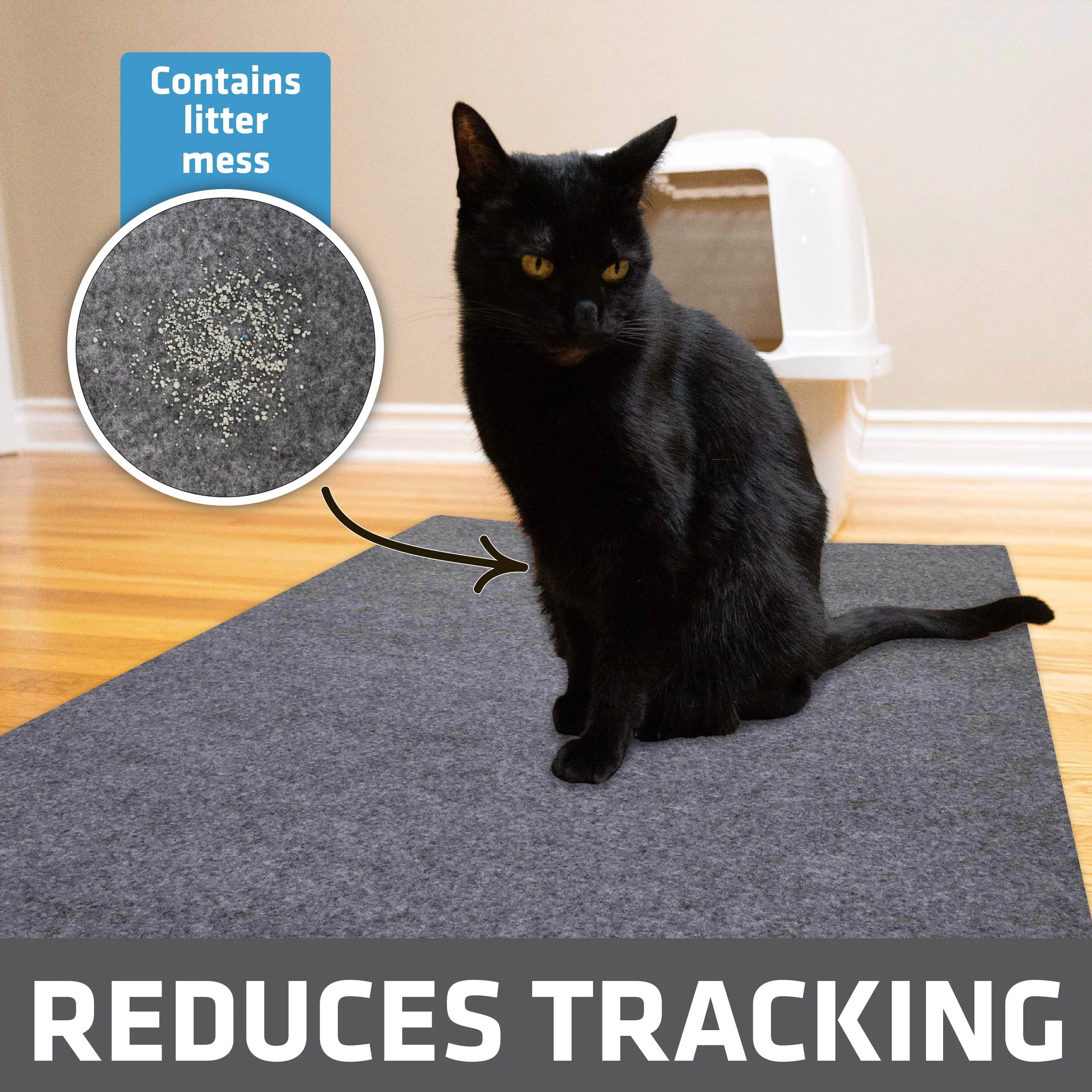 Cat Litter Mat Jumbo 100% Phthalate Free and BPA Free Safe Kitty Litter Mats
