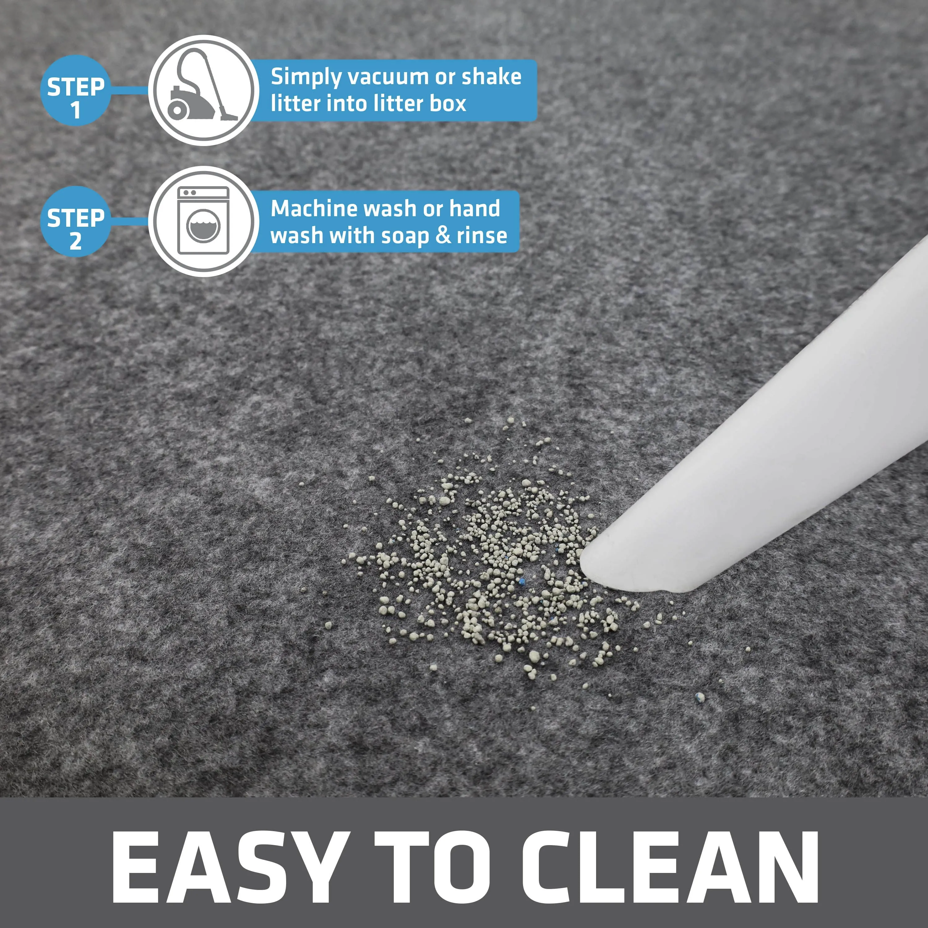 Cat Litter Mat Jumbo 100% Phthalate Free and BPA Free Safe Kitty Litter Mats