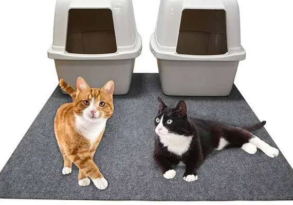 Cat Litter Mat Jumbo 100% Phthalate Free and BPA Free Safe Kitty Litter Mats
