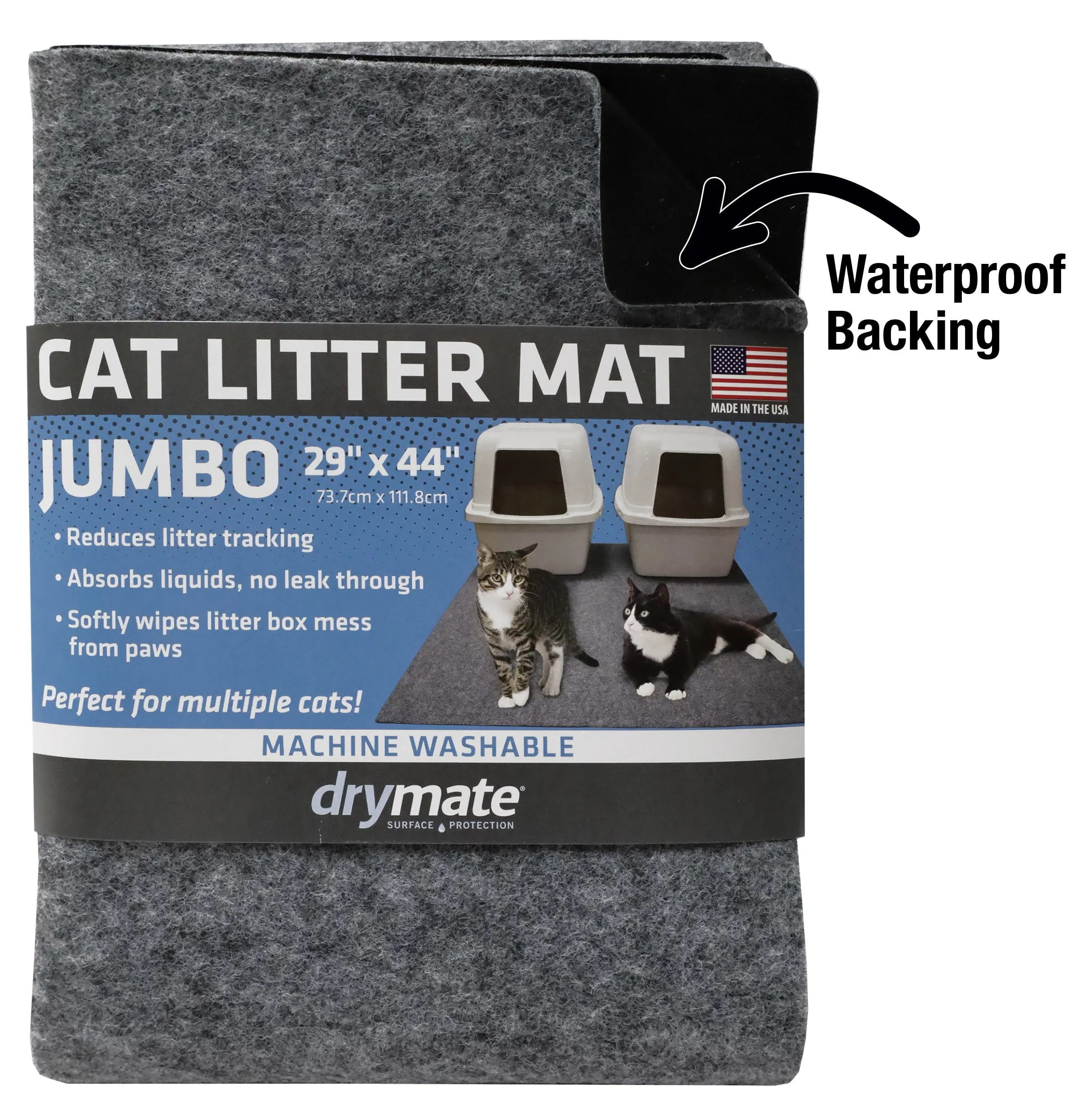 Cat Litter Mat Jumbo 100% Phthalate Free and BPA Free Safe Kitty Litter Mats