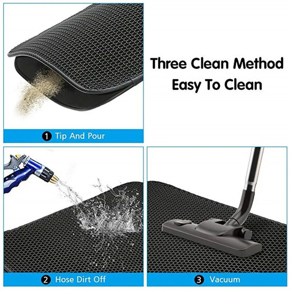 Cat Litter Mat Trapper - Waterproof Double-Layer Litter Mat - Non-slip