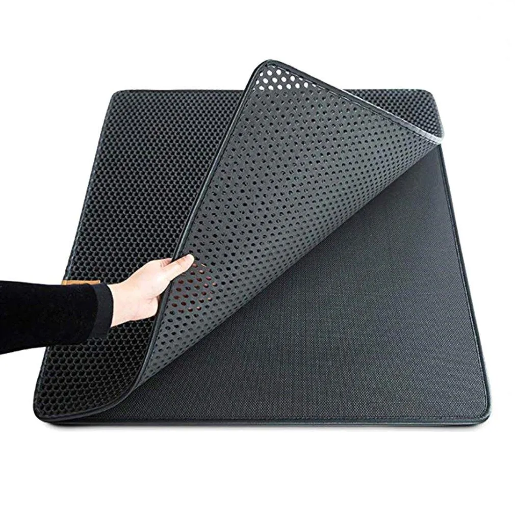 Cat Litter Mat Trapper - Waterproof Double-Layer Litter Mat - Non-slip