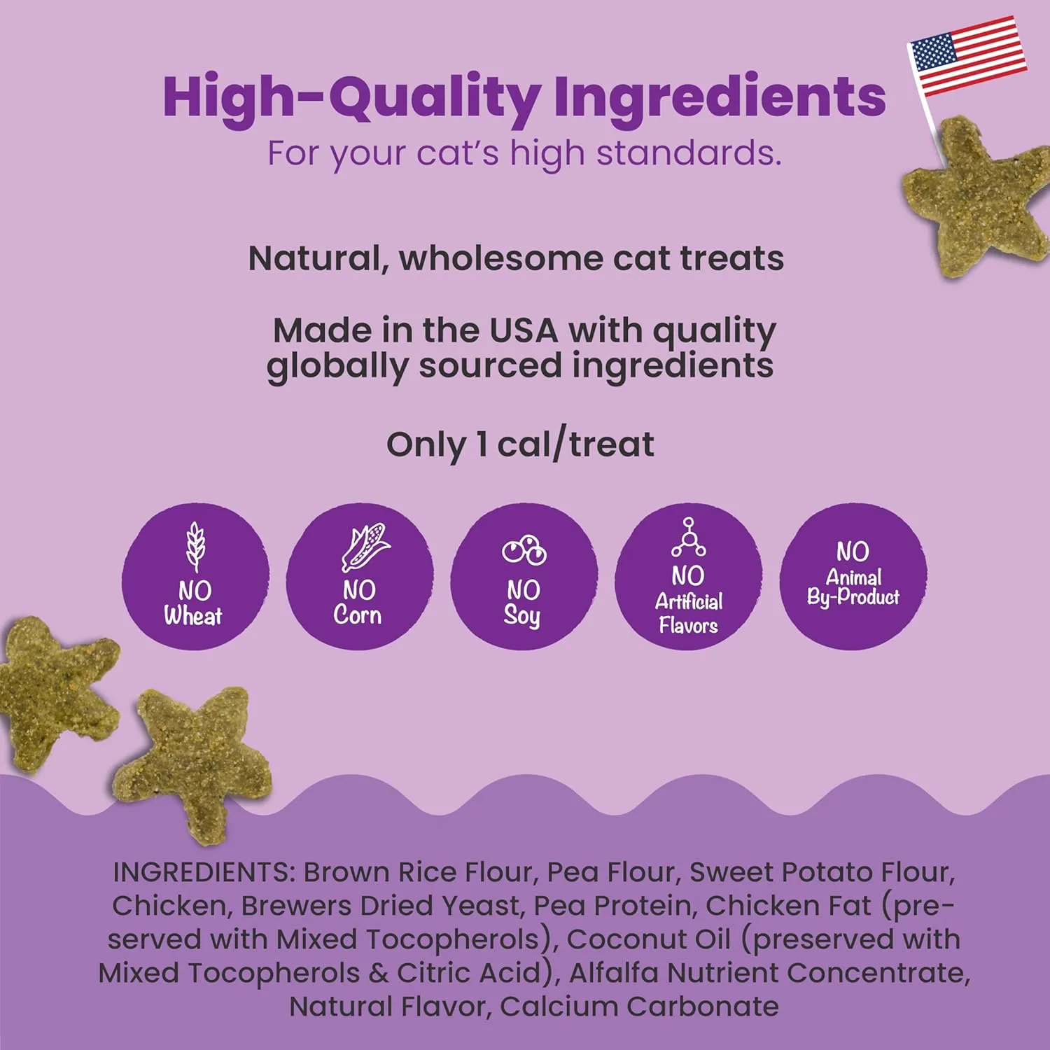 Catstages by Nina Ottosson Purrfect Bitez Natural Crunchy Cat Treats for Puzzles, Toys, Feeders, & Training, USA-Made, Real Chicken Flavor, 4oz