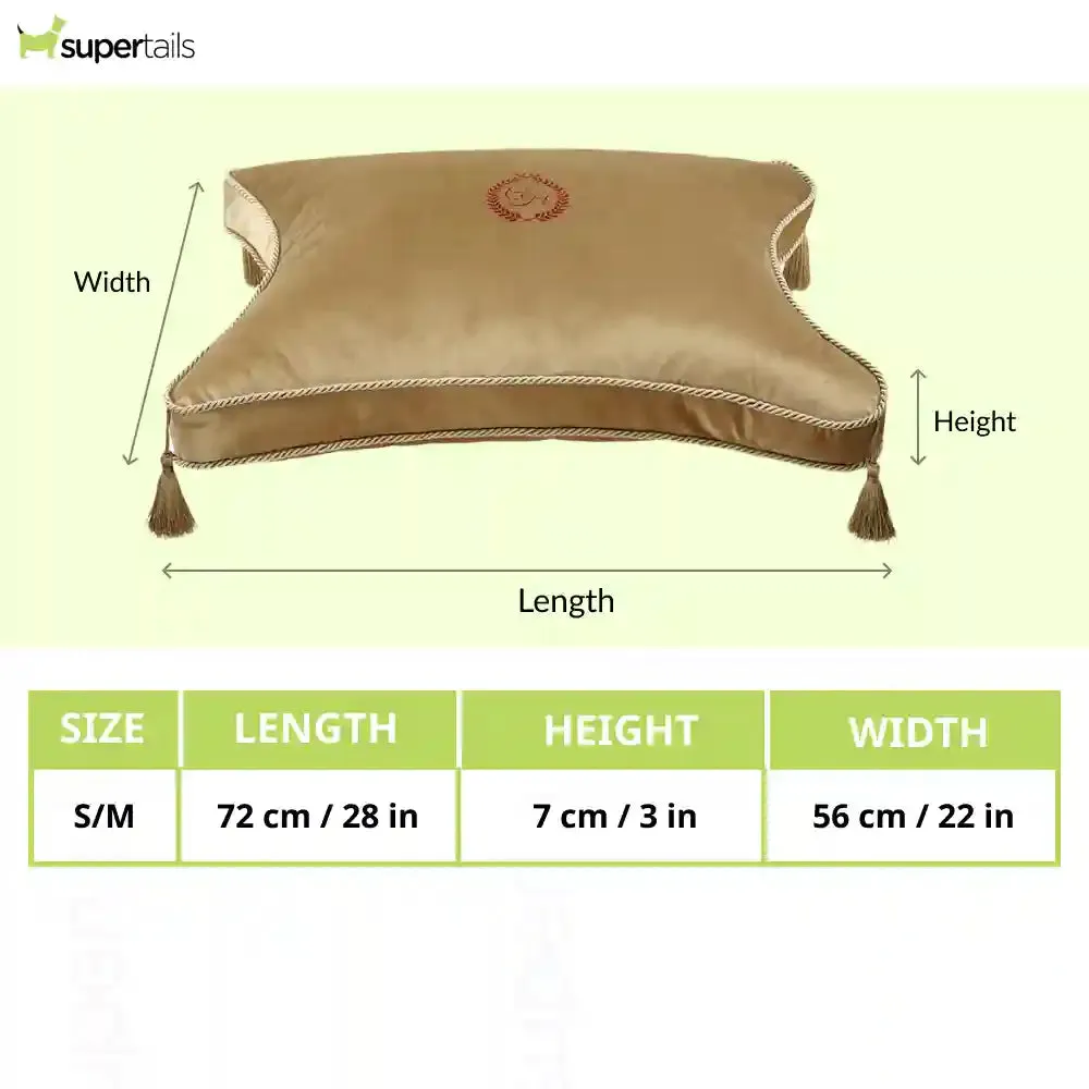 Chloe's Home King & Queen  Bed for Dogs and Cats (Gold)
