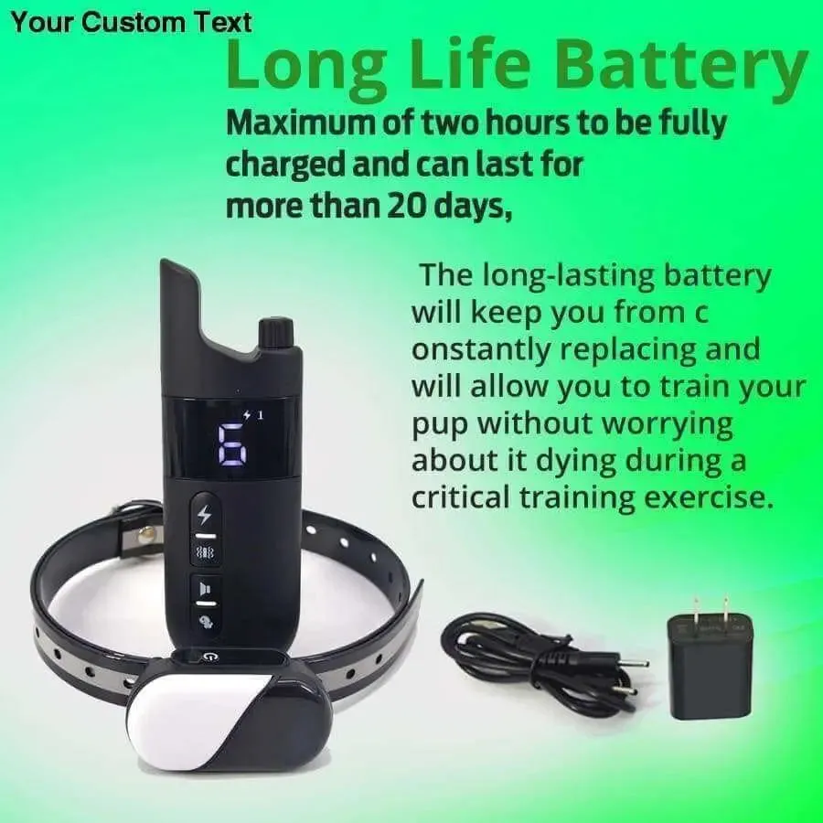 Collar Dog Training Shock Remote Waterproof Rechargeable Pet Electric Yard Large Control Small 2000