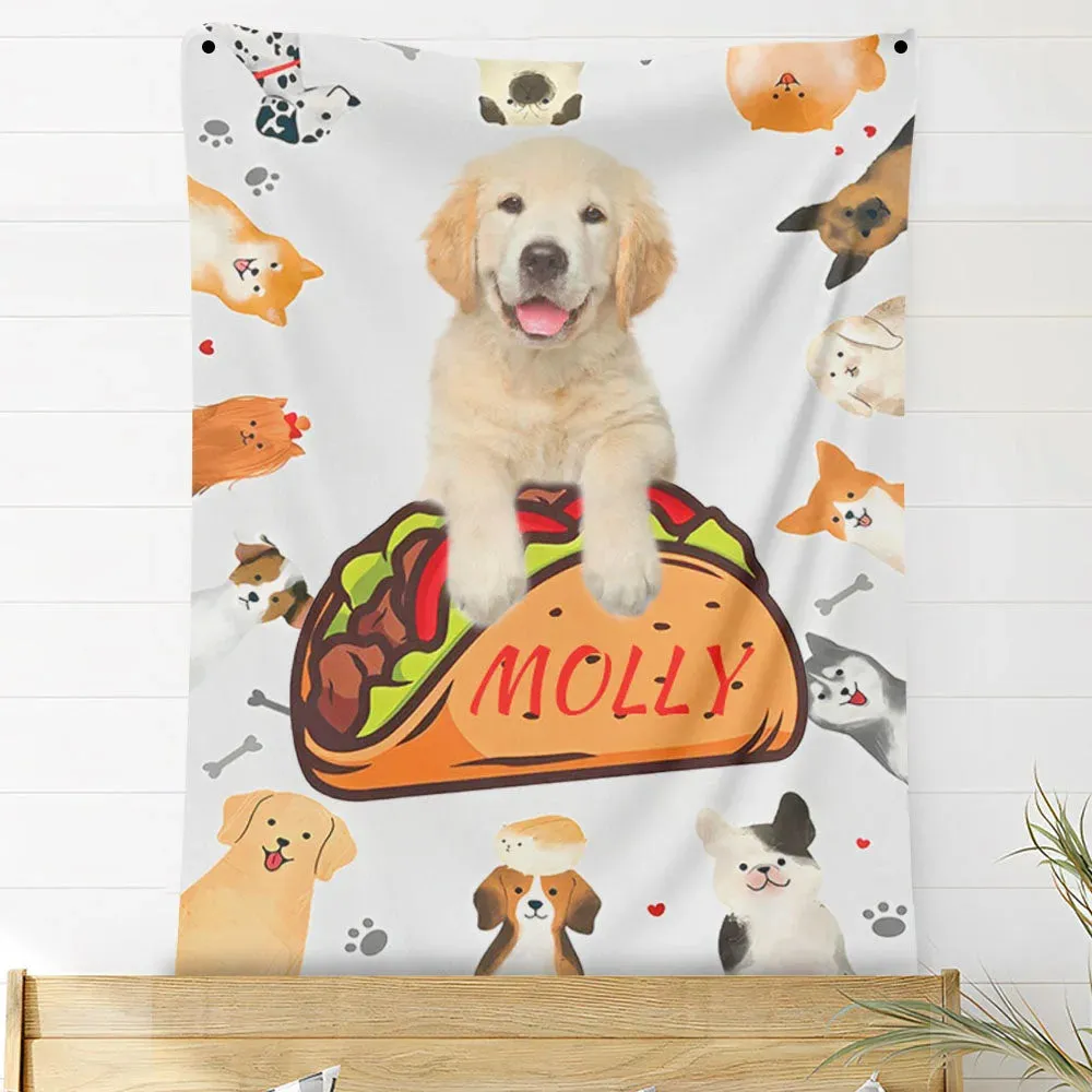 Custom Photo Blankets Personalized Photo Fleece Blanket Painting Style Blanket-For Pet 16