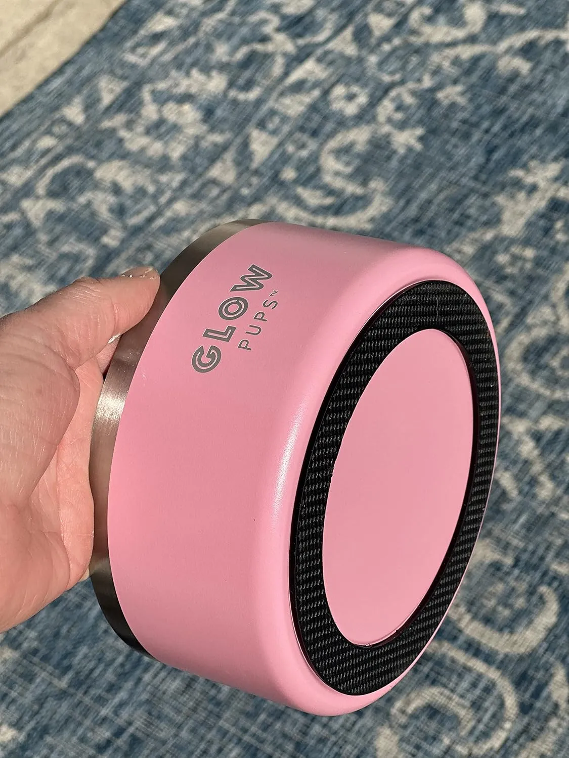 Dog Bowl - Vacuum Insulated Keeps Water Cool, Non-Slip Base, Easy Clean Interior, Durable Stainless Steel, Multiple Colors, Ideal for Travel, 32 Oz - Pet Bowl (Pink)