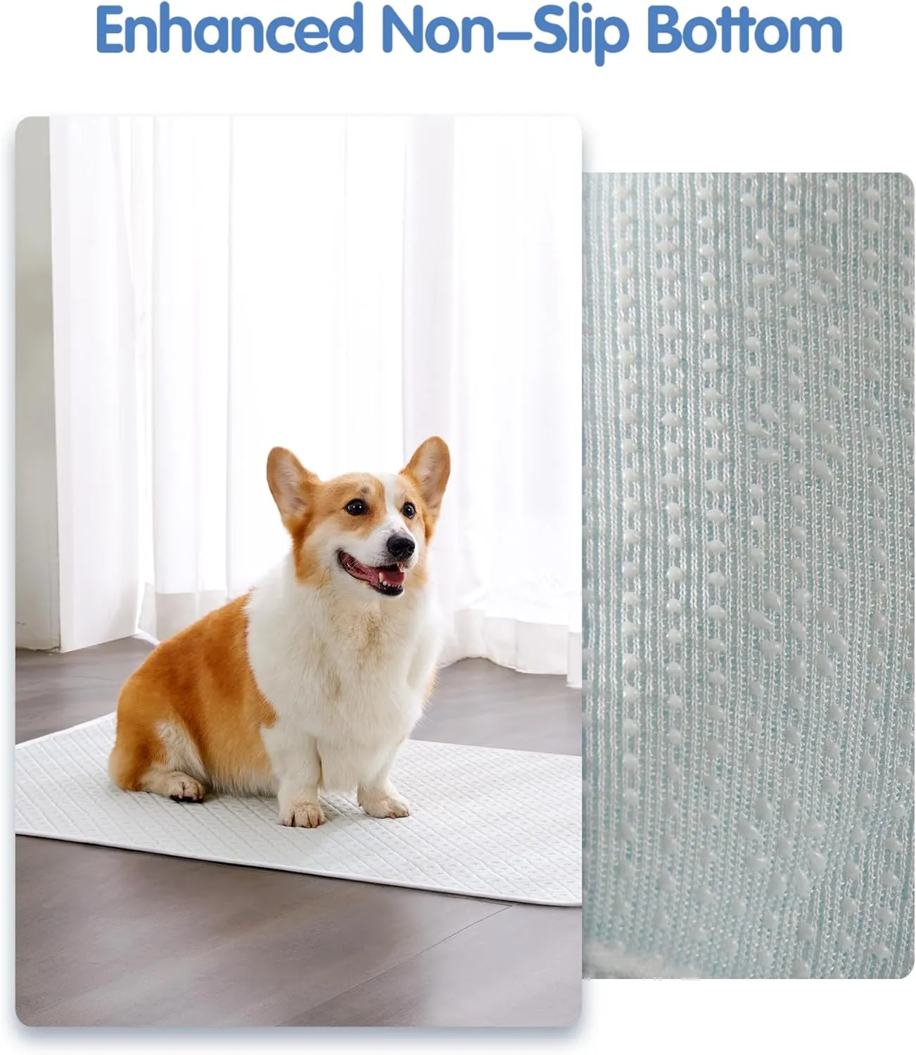 Dog Cooling Mat - Instant Cooling Pet Bed for Dogs & Cats, 6-12F Drop, Non-Toxic & Machine Washable, Anti-Slip Bottom, Cool Mat for Indoor & Travel Use Light Gray 24" x 18"