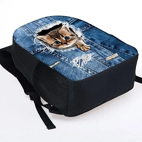 Doginthehole Cool Crazy Dinosaur Print Book Bags For Grade 1-3 Kindergarden Boys