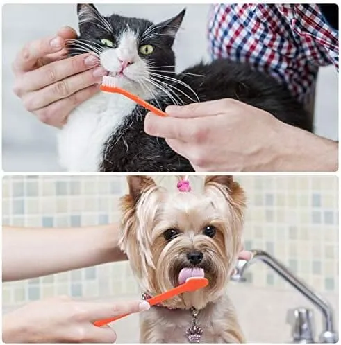 Double Headed Pet Dog Toothbrush for Small Dogs