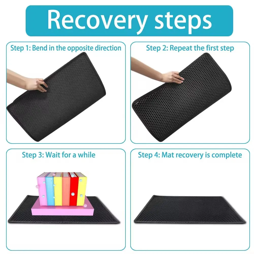 Double-Layer Waterproof Cat Litter Mat – Non-Slip & Washable