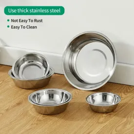 Durable Stainless Steel Large Capacity Pet Bowl