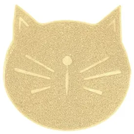 Emily Pets Litter Mat, Non Slip Litter Tracking Mat for Cats (Beige)