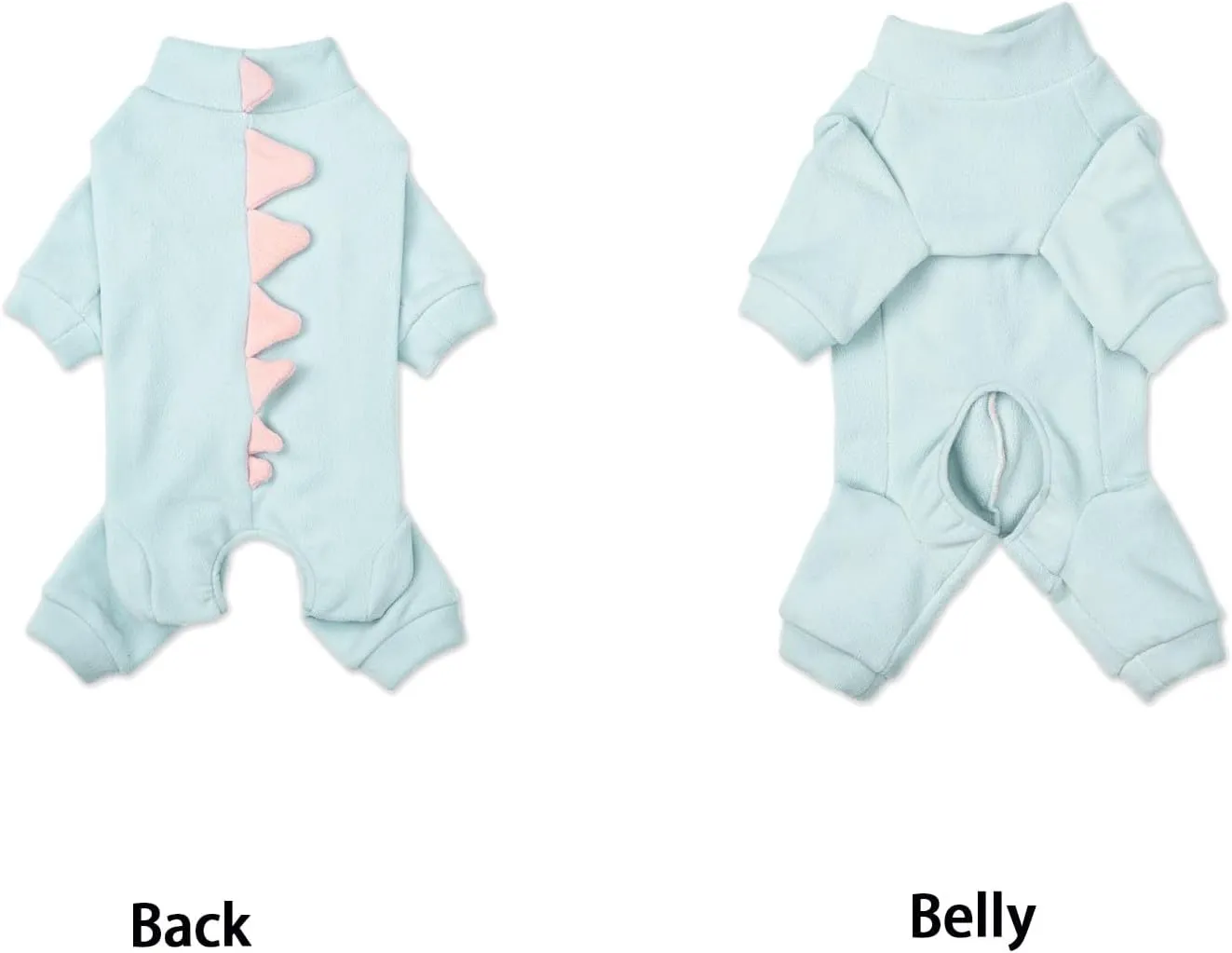 Fleece Dinosaur Dog Pajamas Adorable Puppy Hoodie Cosplay Animal Costume for Small Medium Dog Christmas and Winter Coat