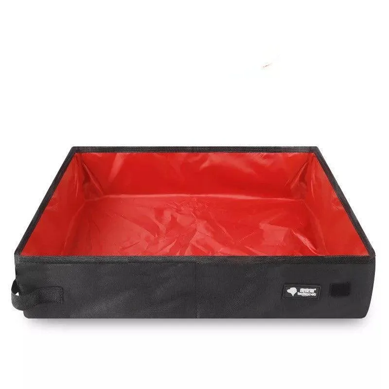 Foldable Portable Cat Litter Box: The Ultimate Travel Companion For Your Feline Friend by Dog Hugs Cat