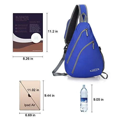 G4Free Lightweight Packable Sling Shoulder Backpack Small Chest Crossbody Bag Rusksack Hiking
