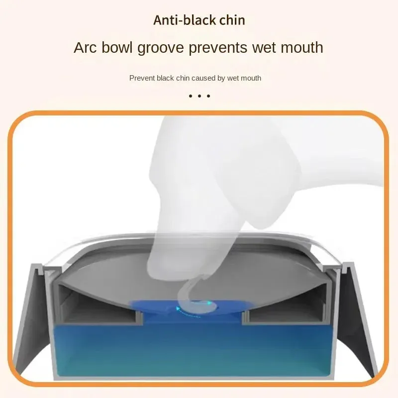 High-Capacity Anti-Splash Pet Water Bowl