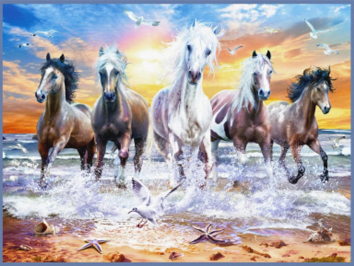 Horses On The Beach