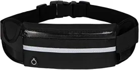 Inrali Waterproof Outdoors Running Waist Pack,Running Belt for Women & Men,Running Belt Waist Bag,Waist bag for Running Hiking Climbing,Running Fanny Pack,Running Belt for Phone & Running Accessories (Black)