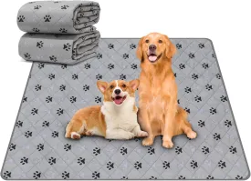 JERIA 2 Pack 36"x 41" Waterproof Non Slip Wee Wee padReusable Washable Pee Pads for DogsAbsorbent and Leakproof Training Mats for Potty, Bed, Sofa, Potty Training