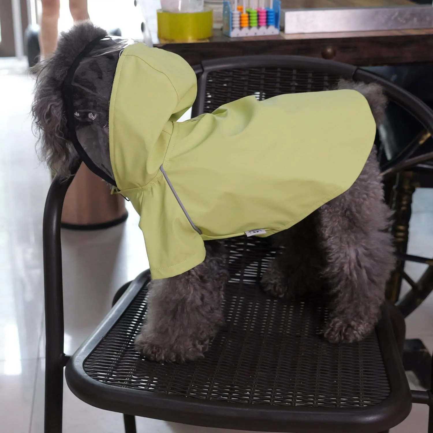 LoveLonglong Premium Waterproof Dog Raincoat with Reflective Safety Features Pet Raincoats for Large Medium Small Dogs Light Green XL