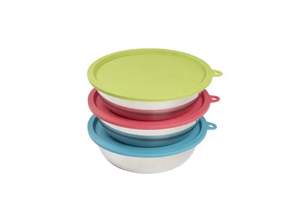 Messy Mutts 6pc Bowls with Covers (Xlarge)