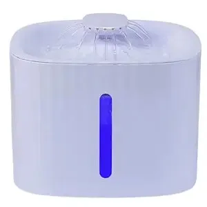 Naomi Cat & Dog Water Fountain with Automatic LED Lighting (White)