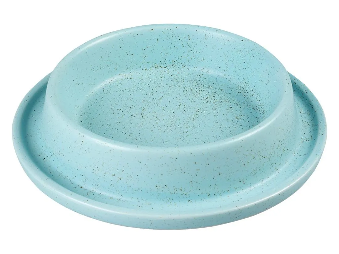 No-Spill Feeding Bowl Stone Speckle 430Ml