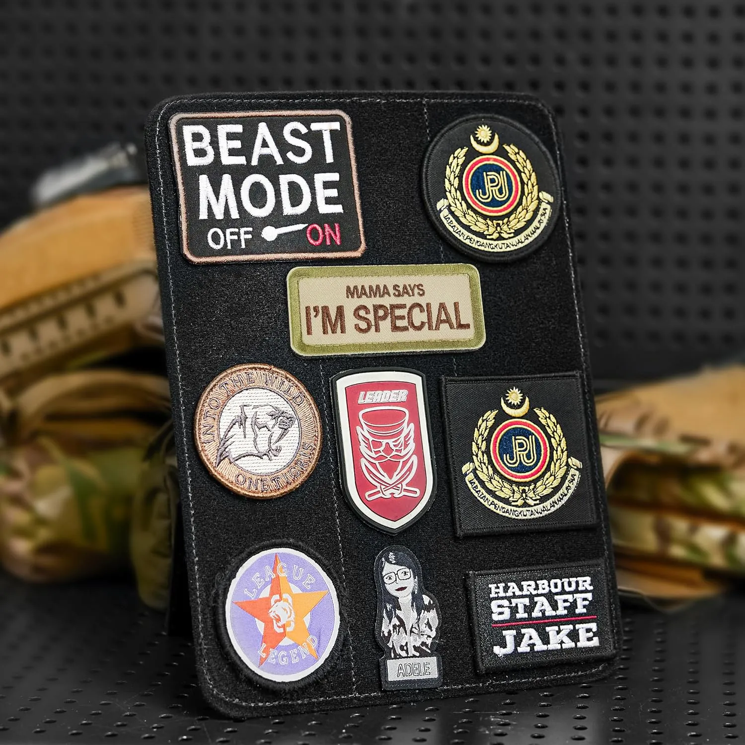OneTigris Tactical Patch, Funny Embroidery Morale Patches Badge Patch Applique Fastener Molle Hook & Loop Emblem for Helmets, Hats, Bags, Backpacks, Dog Harnesses, Vests, Tactical Gear