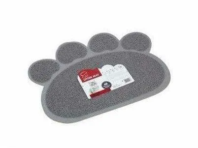 Paw Cat Litter Mat Grey