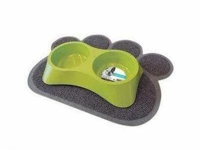 Paw Cat Litter Mat Grey