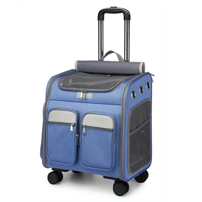 Pet Carrier Backpack with Wheels