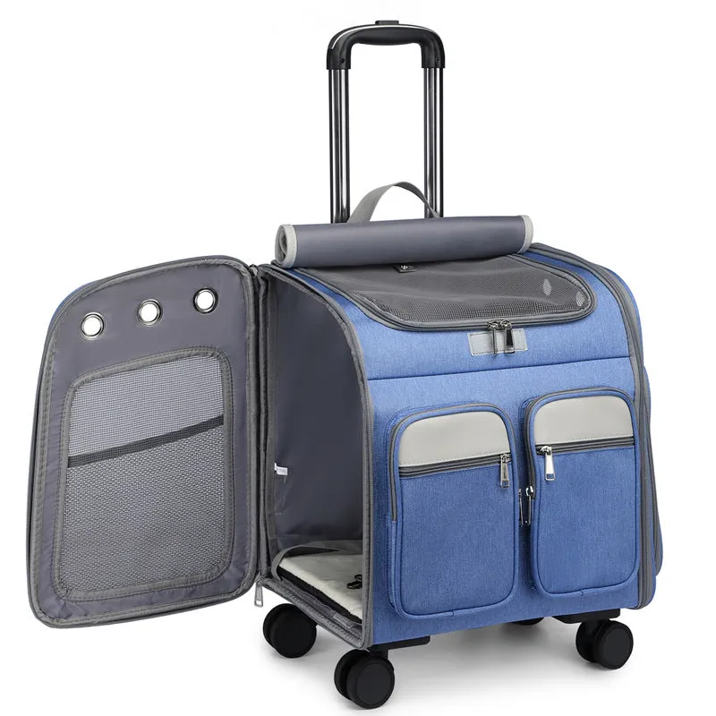 Pet Carrier Backpack with Wheels
