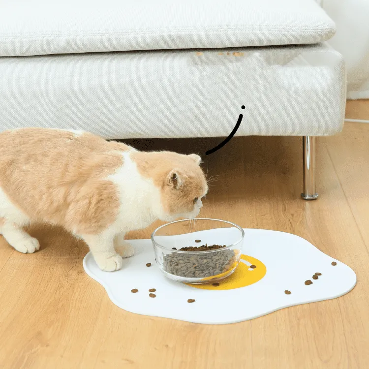 Pet Food mat Silicone Poached Egg