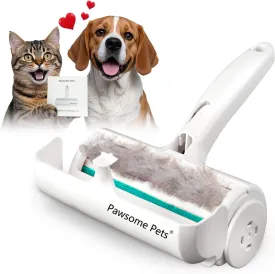 Pet Hair Remover Gift Set Reusable Lint Roller Cat and Dog Hair Remover for Furniture, Couch, Carpet, Clothing and Bedding - Portable, Multi-Surface Fur Removal Tool (Blue)