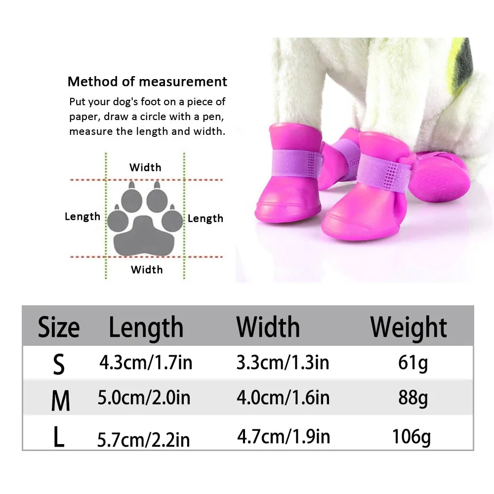 Pet Rain Boots (4pcs)