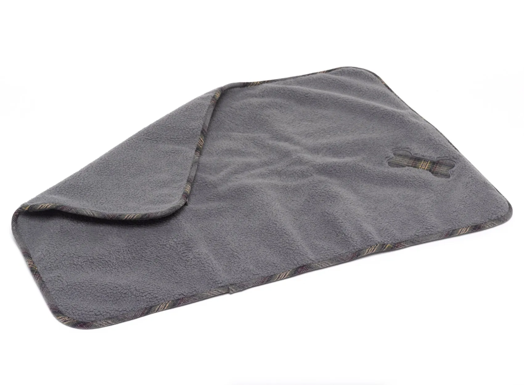Petface Soft Sherpa Fleece Comforter with Grey Tweed Detail (70cm x 100cm)